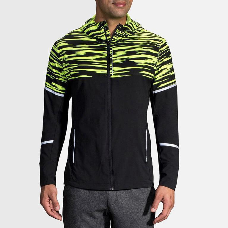 Brooks Nightlife Mens Running Jackets Ireland Grey (YMUR-59748)